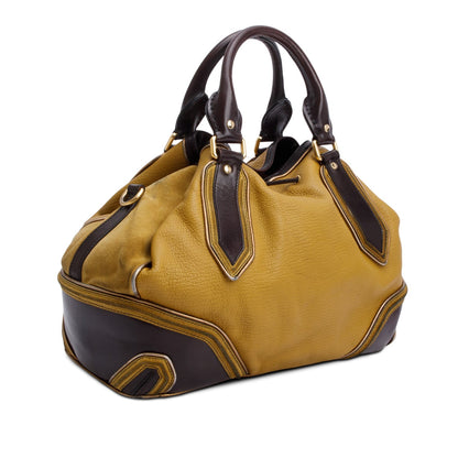 Burberry Prorsum Beige/Brown Calfskin Leather/Suede Earlsburn Mixed Media Tote Bag