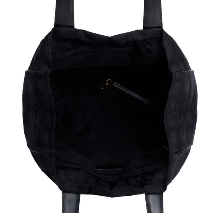 Chanel Black Canvas Travel Ligne Tote