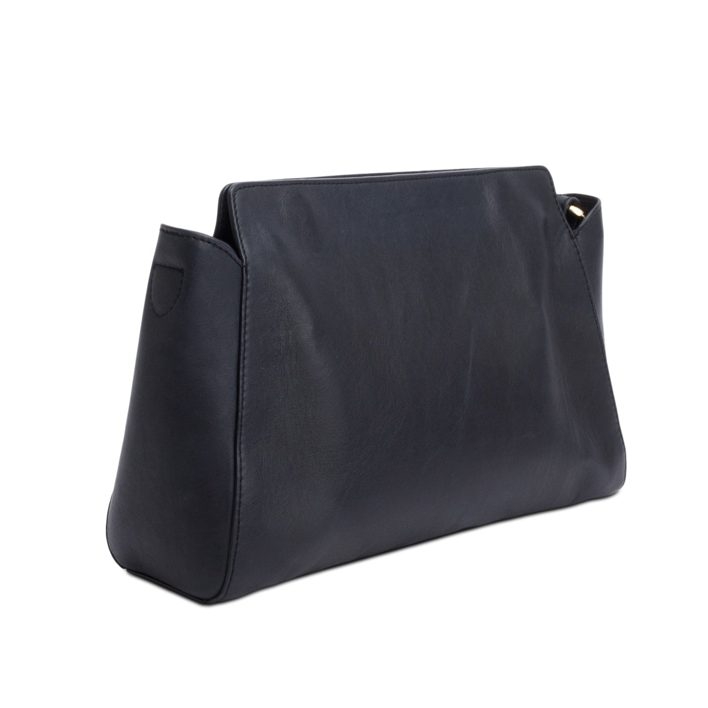Burberry Black Leather Front Pocket Crossbody Bag