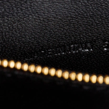 Balenciaga Black Smooth Leather Small Hourglass Top Handle Bag