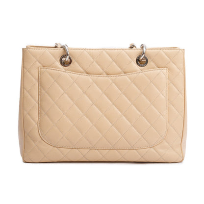 Chanel Beige Caviar Leather Grand Shopping Tote (GST)