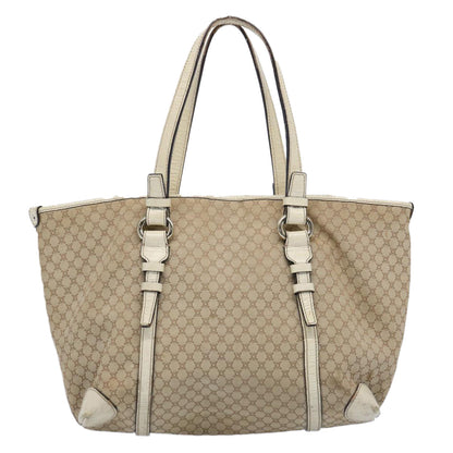 Luxury CELINE Macadam Canvas Tote Bag Beige  62341