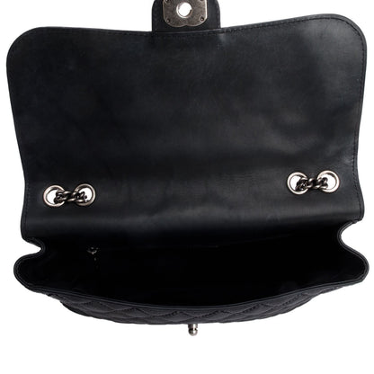 Chanel Black Ultimate Stitch Soft Calfskin Leather Flap Bag
