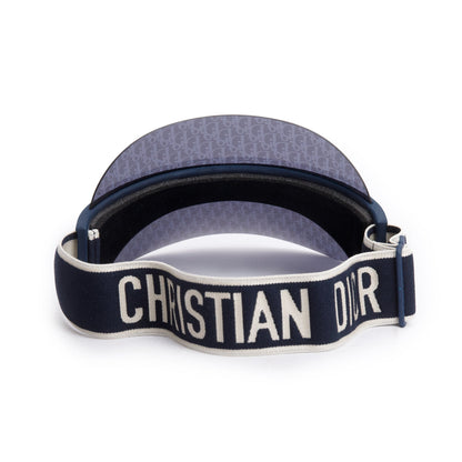 Christian Dior Blue Oblique DiorClub V1U Visor