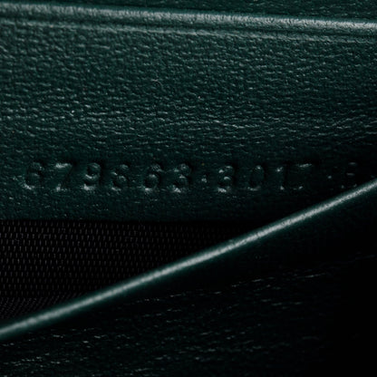 Balenciaga Green Croc-Embossed Leather XS Gossip Flap Bag
