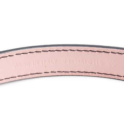 Christian Dior Baby Pink Calfskin D Fence Belt Size 80