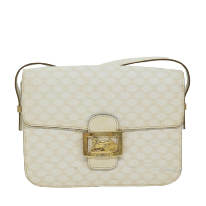Luxury CELINE Macadam Canvas Shoulder Bag PVC Leather Whe  62462