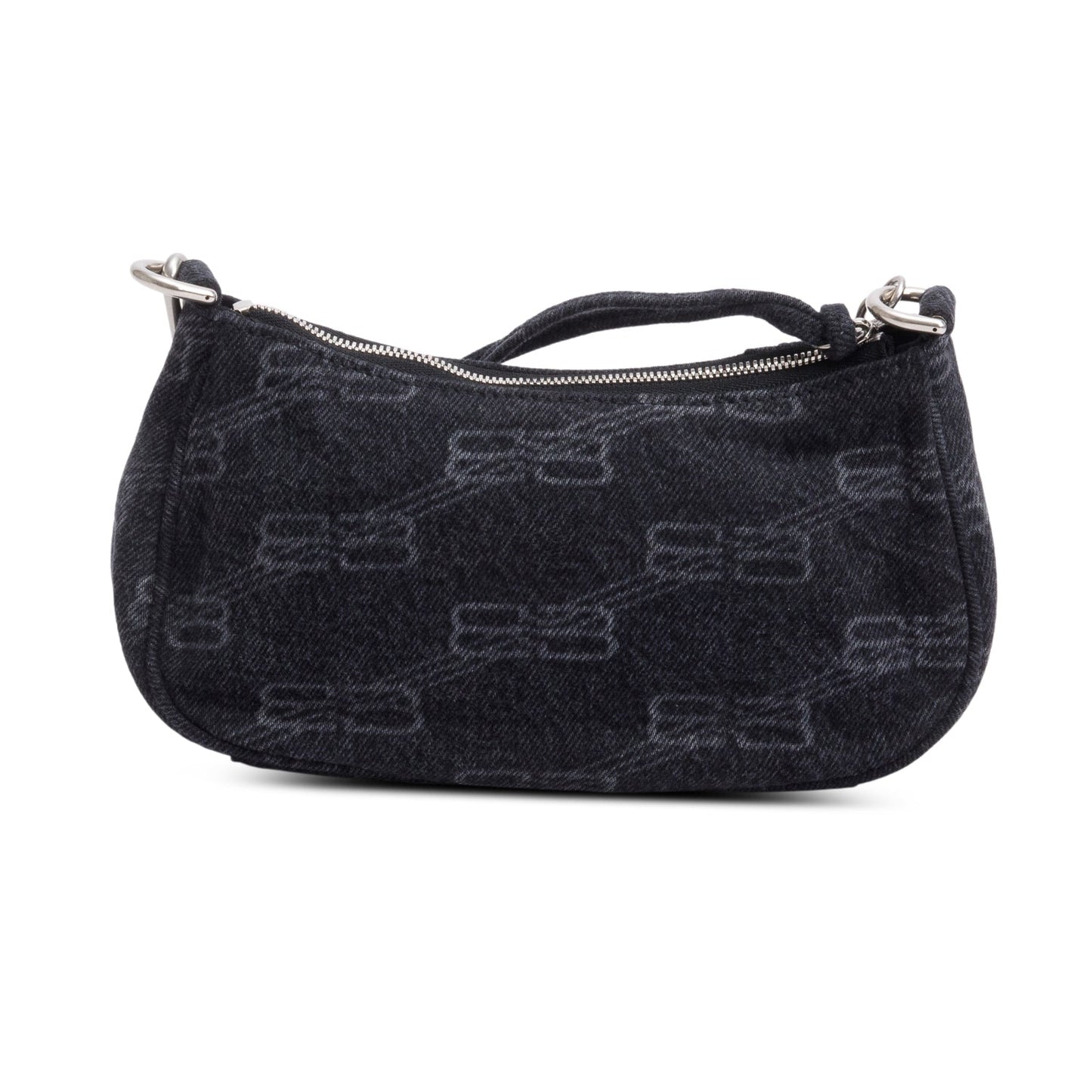 Balenciaga Black BB Denim Mini Le Cagole Crossbody