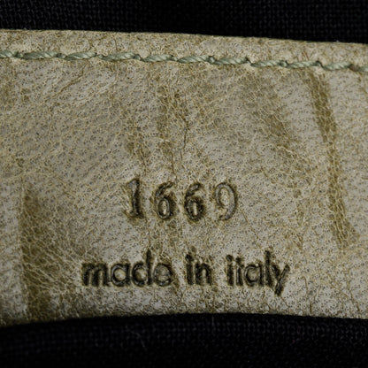 Balenciaga Green Arena Lambskin Leather Large Motorcycle Work Bag