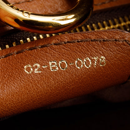 Christian Dior Brown Leather Brandy 61 Hobo
