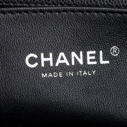 Chanel Black Quilted Caviar Leather Medium Boy Bag
