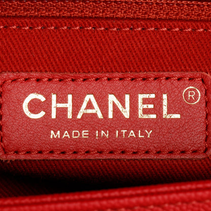Chanel Red Caviar Leather Large Business Affinity Flap Bag