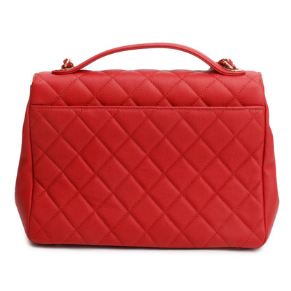 Chanel Red Caviar Leather Large Business Affinity Flap Bag