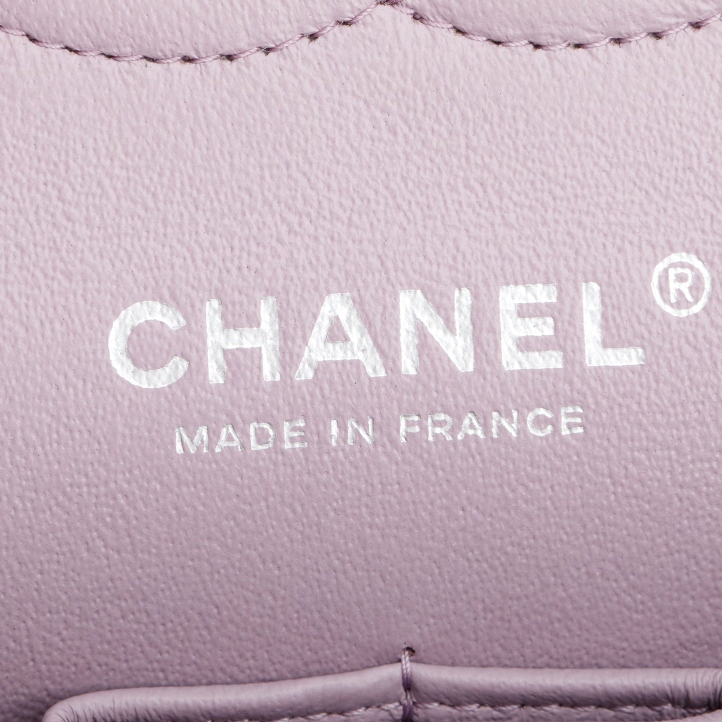 Chanel Purple Quilted Lambskin Leather Classic Medium Double Flap Bag