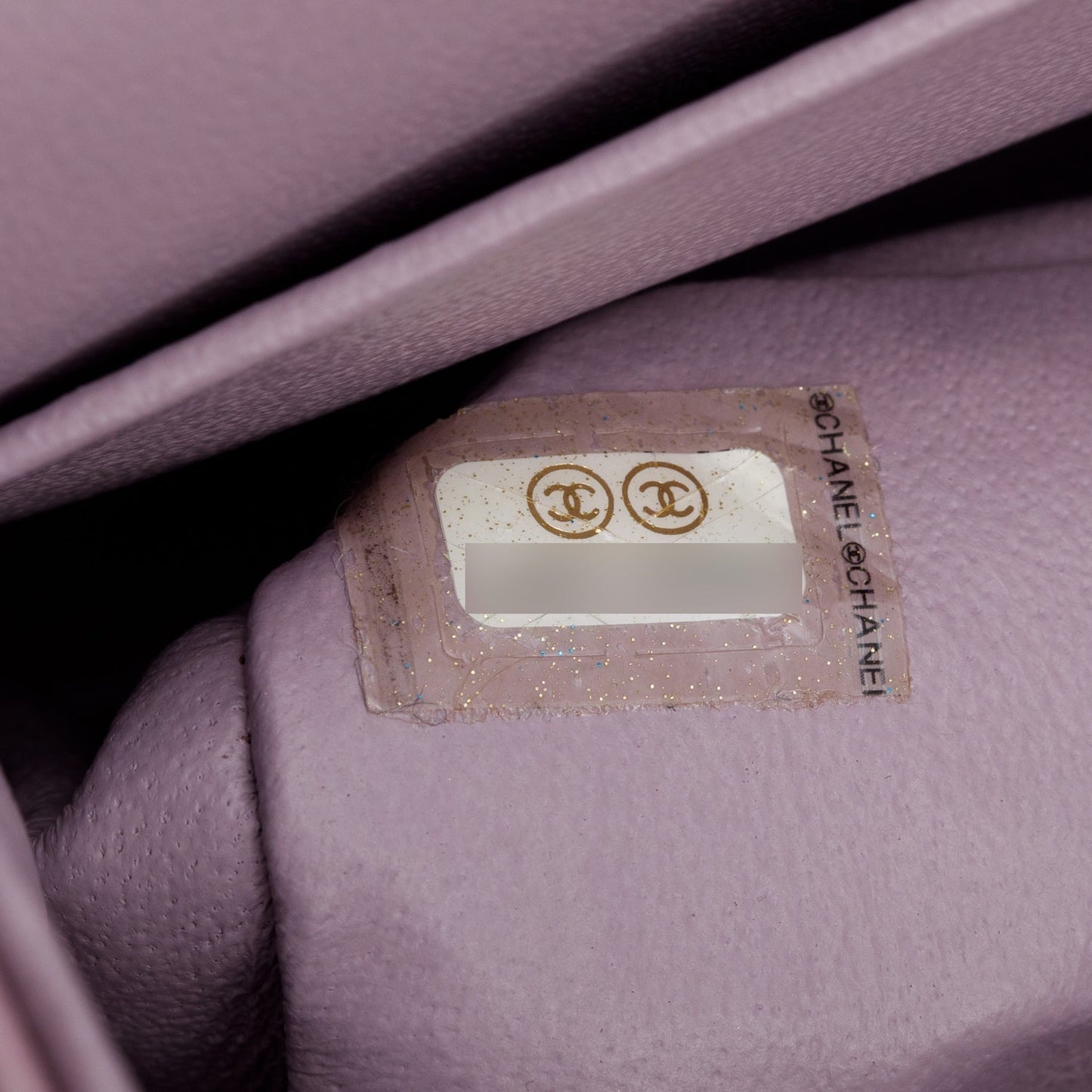 Chanel Purple Quilted Lambskin Leather Classic Medium Double Flap Bag
