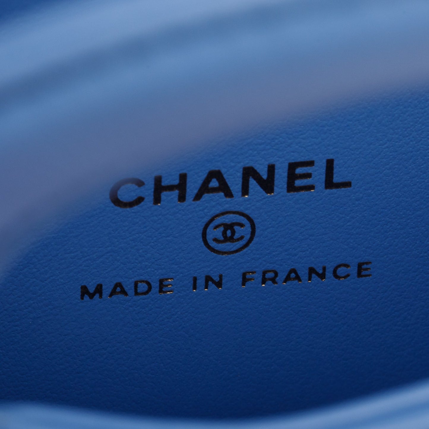 Chanel 2025 Bue Shiny Aged Calfskin Leather Nano Kelly Crossbody Bag