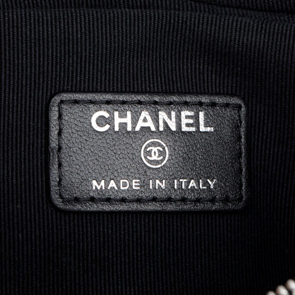 Chanel 2021 Black Quilted Lambskin Leather Classic Arm Coin Purse Pouch