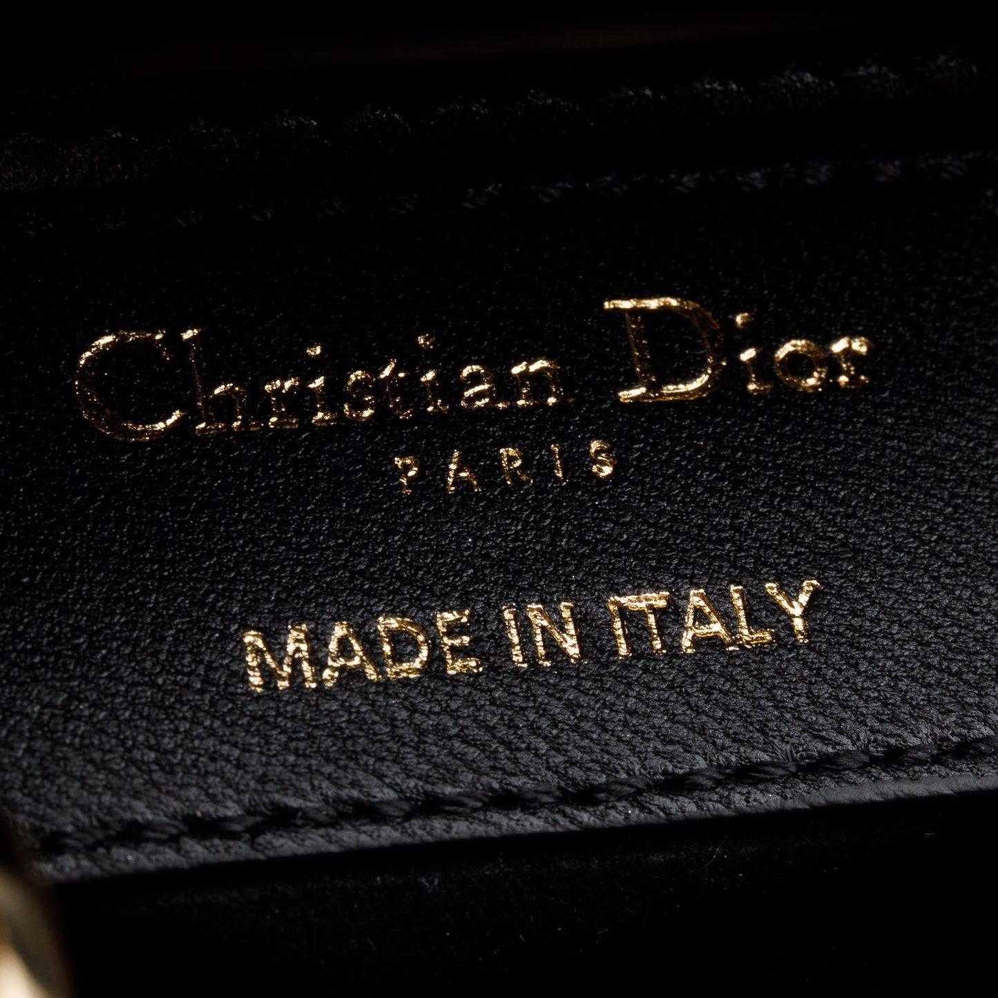 Christian Dior 2022 Black Leather Micro Lady Dior Bag
