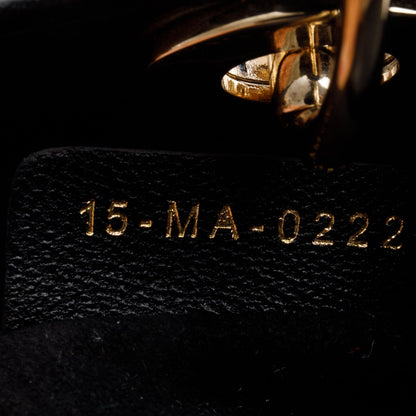 Christian Dior 2022 Black Leather Micro Lady Dior Bag