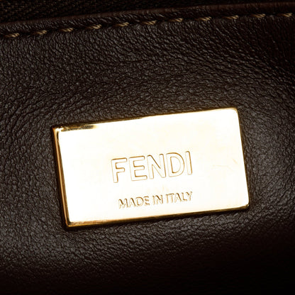 Fendi x Antonio Lopez FF Zucca Canvas Print Inlay Mini Peekaboo Bag