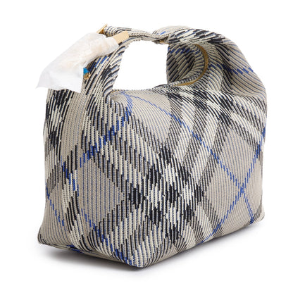 Burberry 2024 Lichen Check Medium Peg Dufflee Bag