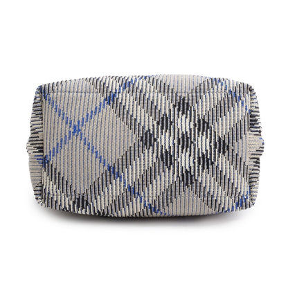 Burberry 2024 Lichen Check Medium Peg Dufflee Bag