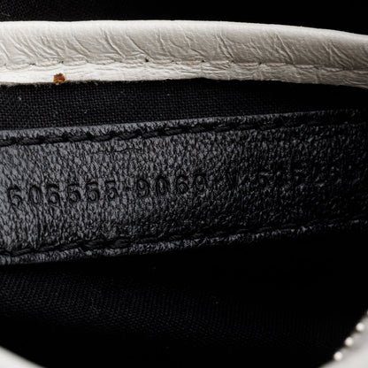Balenciaga White Croc-Embossed Classic Nano City Bag