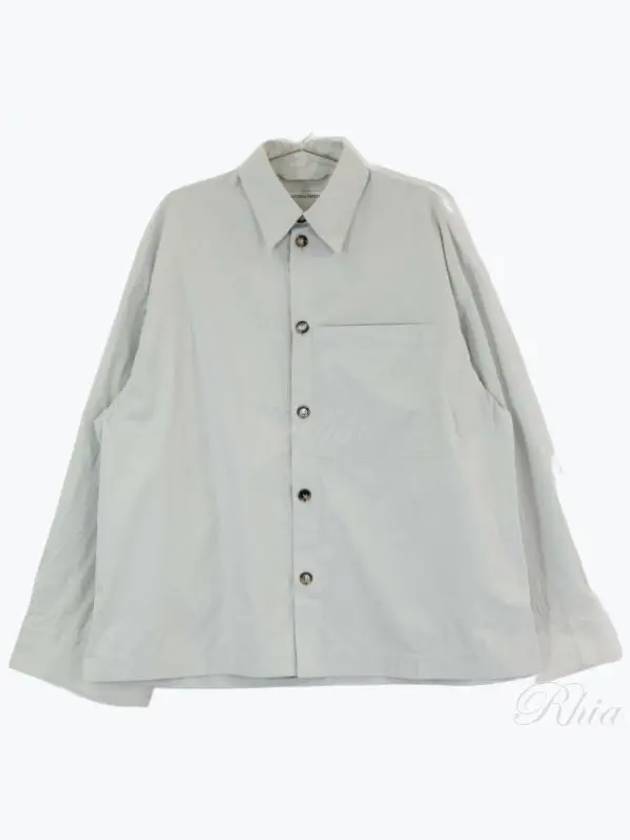 Luxury Bottega Veneta Cotton Silk Long Sleeve Shirt Cloud