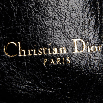 Christian Dior Black Calf Leather Saddle Waist Belt
