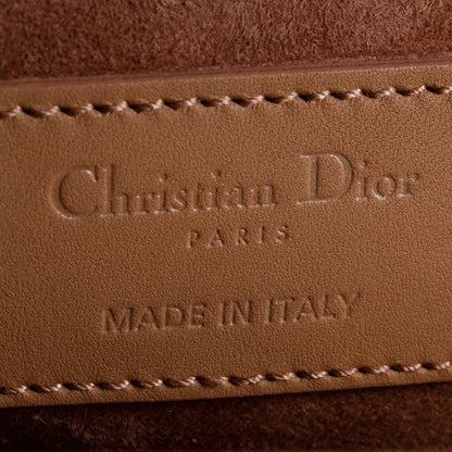 Christian Dior 2020 Blush Ultramatte Cannage Leather Medium Lady Dior Bag