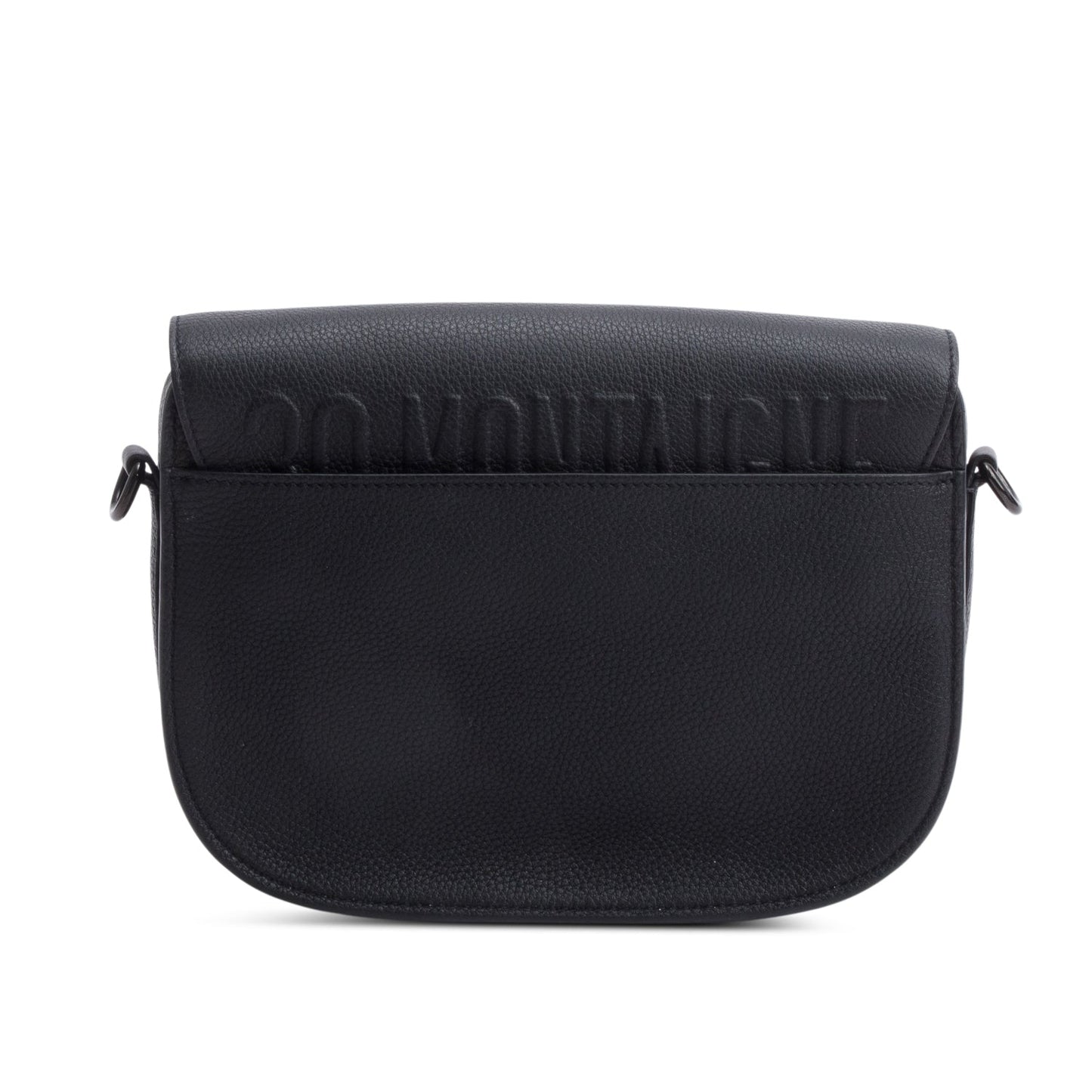 Christian Dior 2021 Black Ultramatte Leather Medium Bobby Bag