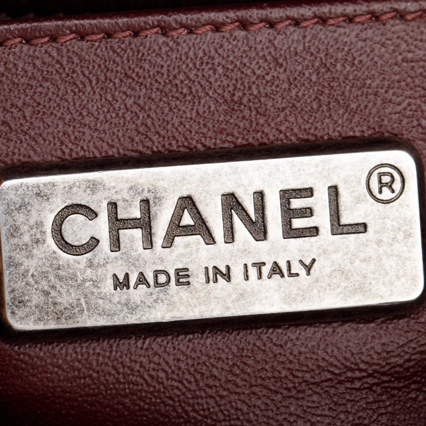 Chanel Brown Lambskin Leather Ponyhair Small Boy Bag