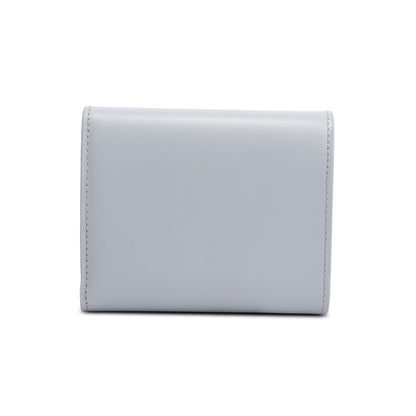 Celine 2023 Blue Leather Small Flap Triomphe Wallet