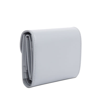 Celine 2023 Blue Leather Small Flap Triomphe Wallet