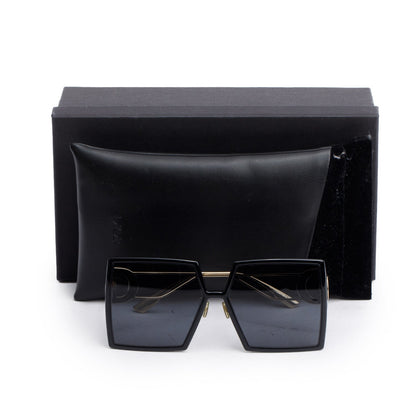 Christian Dior Black Acetate 30montaigne SU Oversize Sunglasses Box