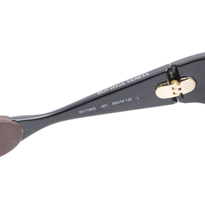 Bottega Veneta BV1184S Black Acetate Wrapped Sport Sunglasses