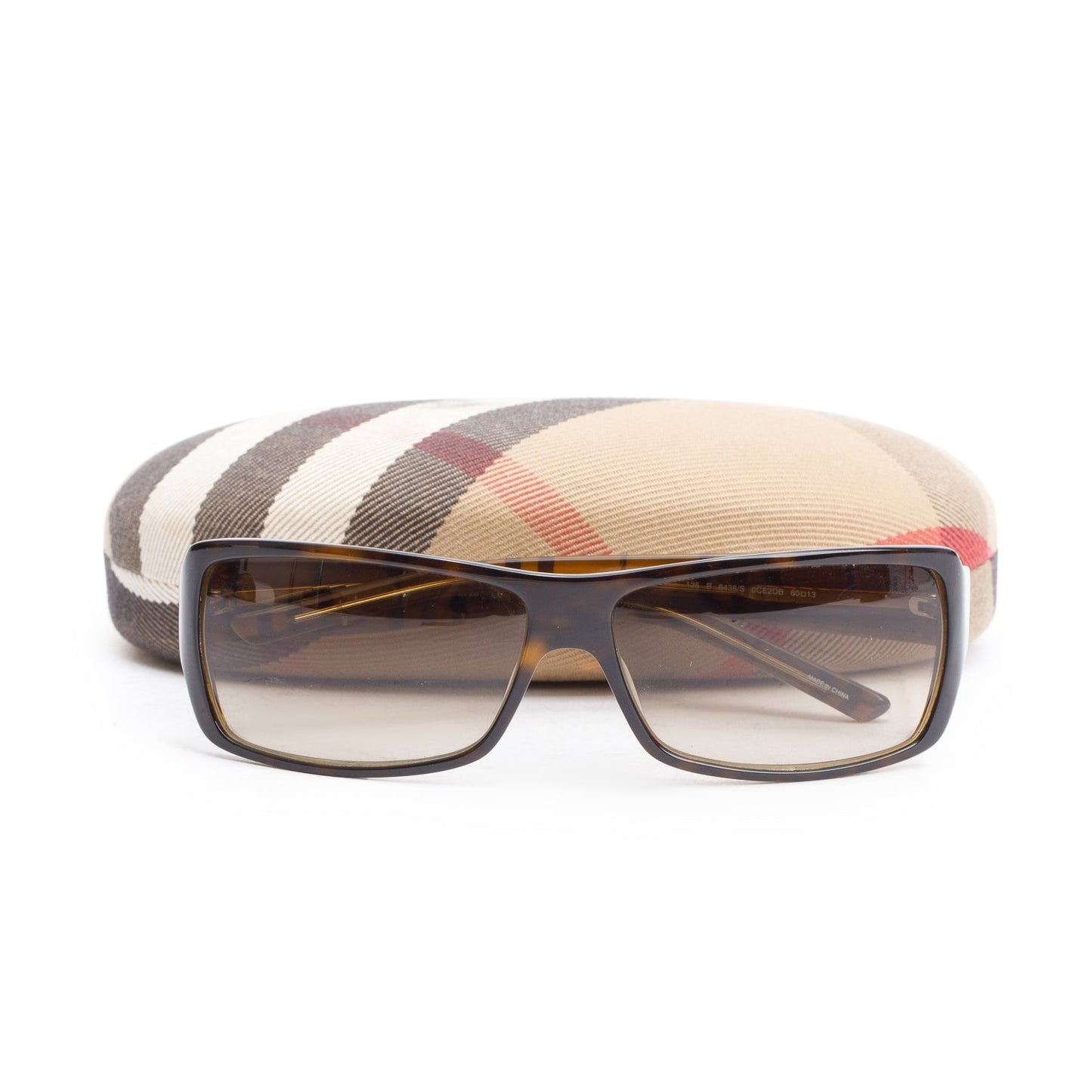 Burberry B438/S Black Acetate Rectangular Sunglasses