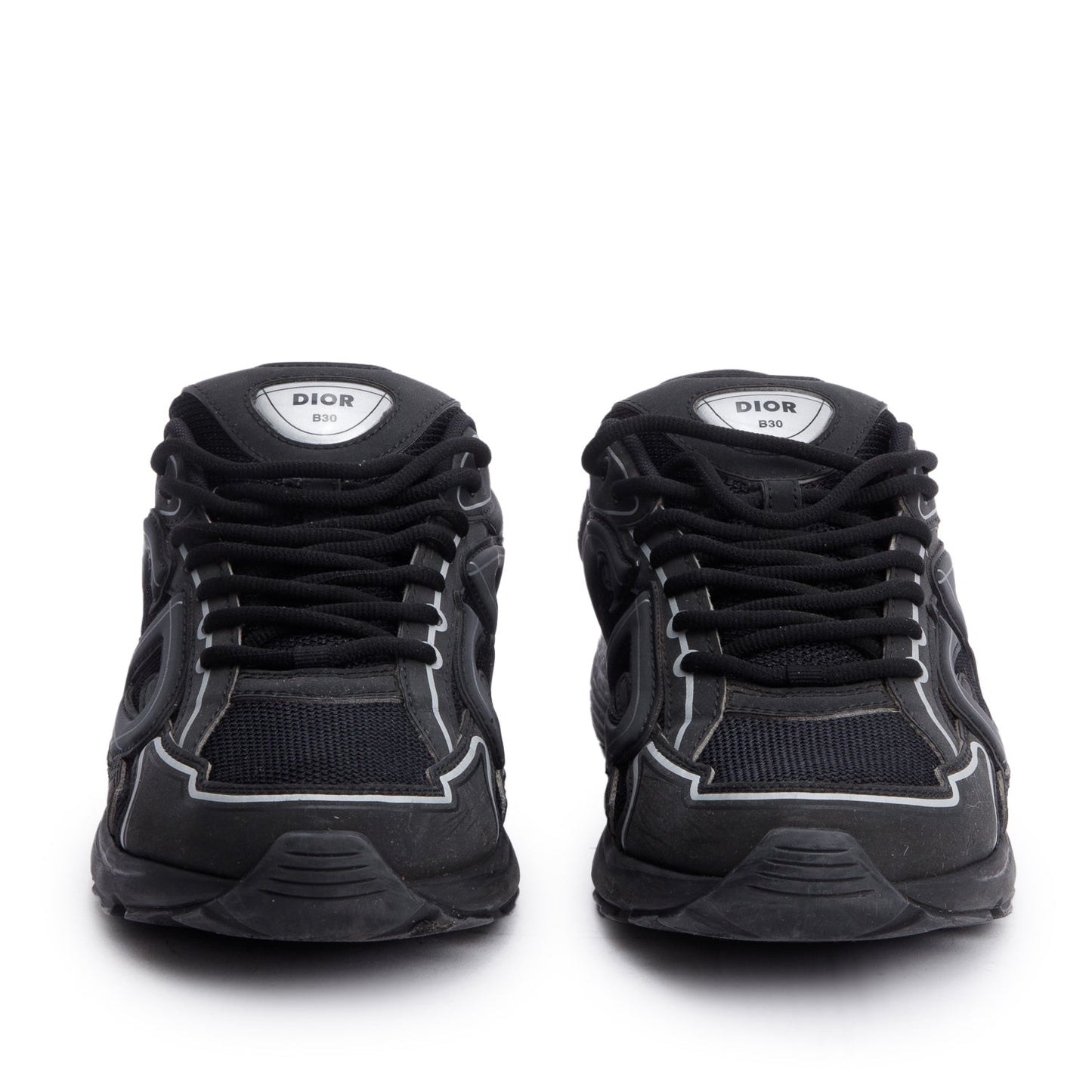 Christian Dior Black Mesh Technical Fabric B30 Sneakers, Size 43