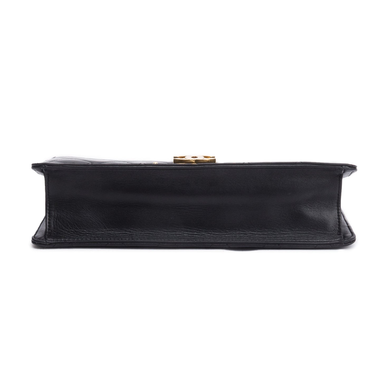 Chanel Beige Lambskin Leather Large Golden Class Flap Bag