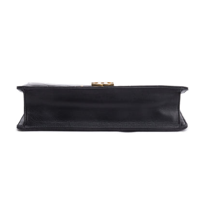 Chanel Beige Lambskin Leather Large Golden Class Flap Bag