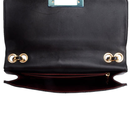 Chanel Beige Lambskin Leather Large Golden Class Flap Bag