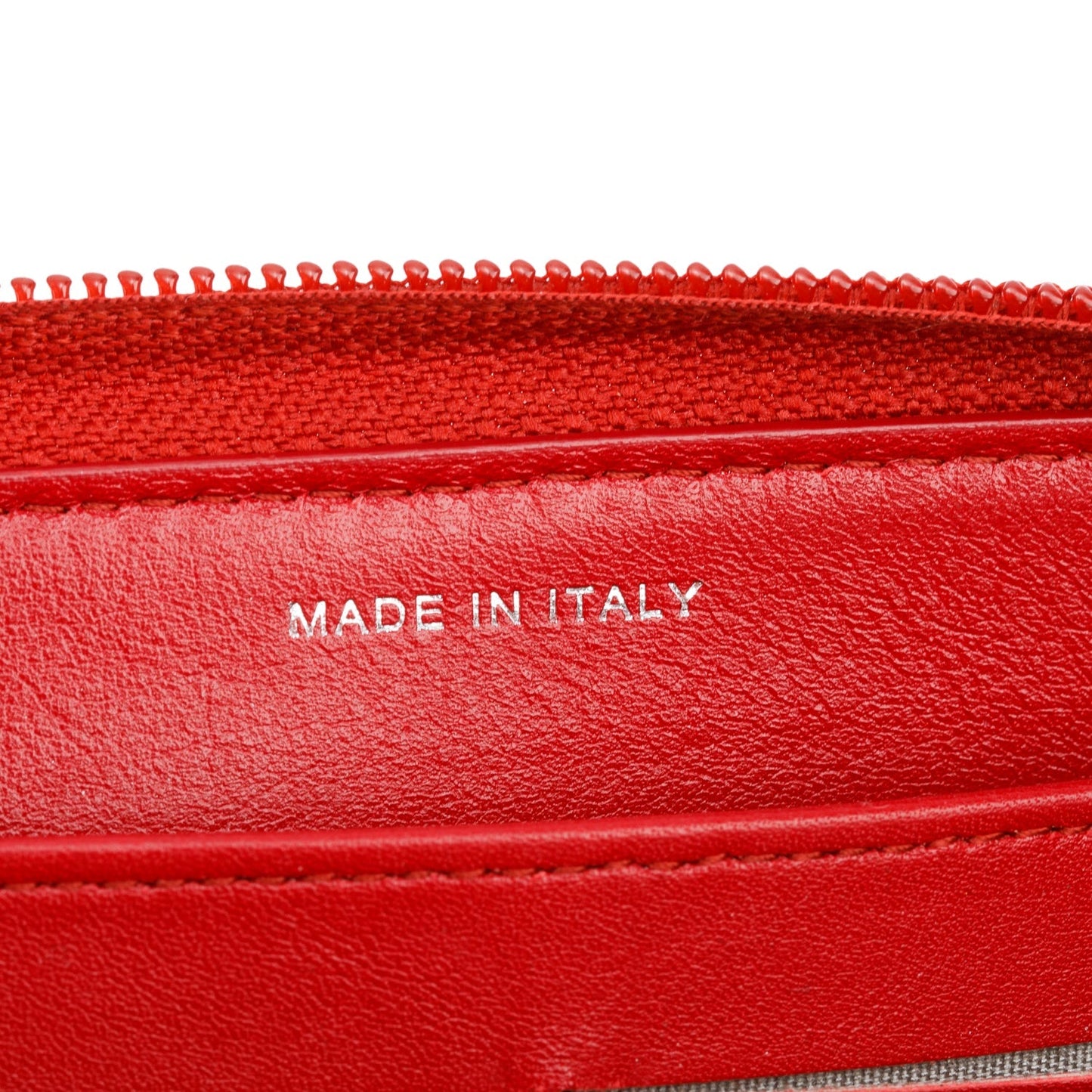 Chanel Red Caviar Leather Timeless CC Continental Zip Wallet