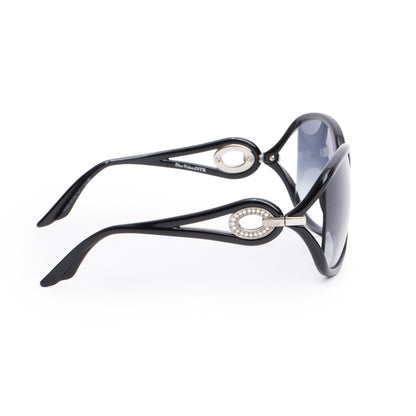 Christian Dior Black Acetate DiorVolute2 Oversize Sunglasses