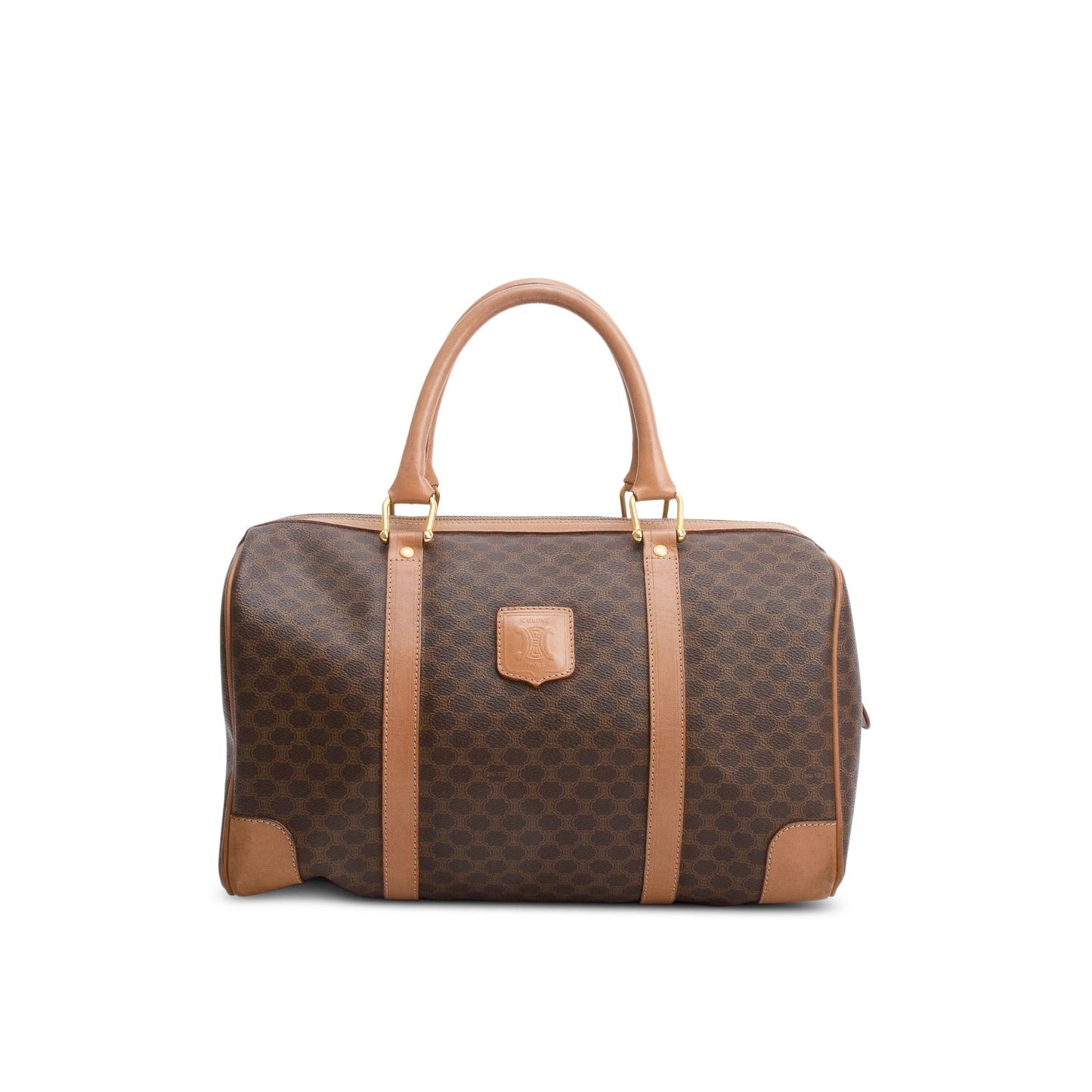 Celine Vintage Macadam Boston Bag