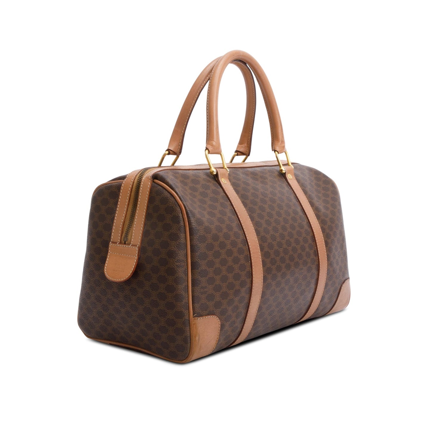 Celine Vintage Macadam Boston Bag