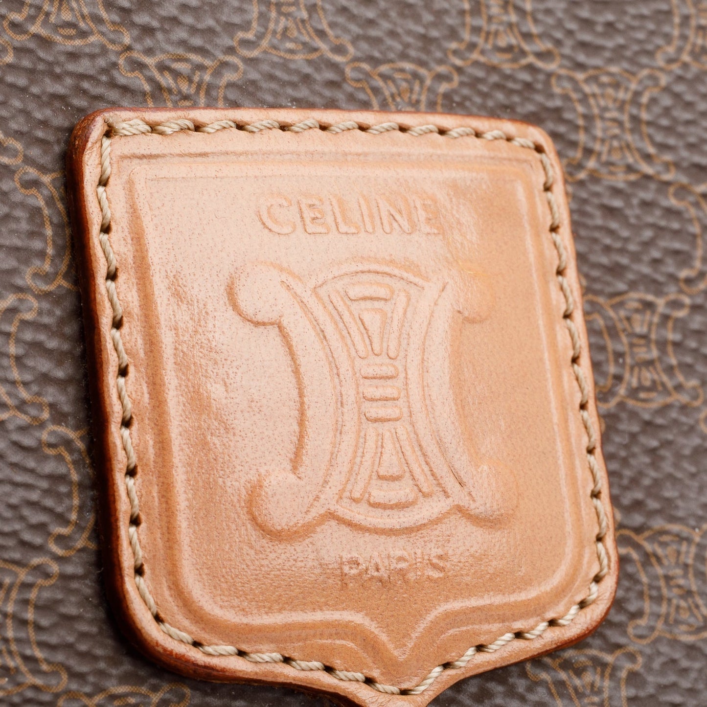 Celine Vintage Macadam Boston Bag