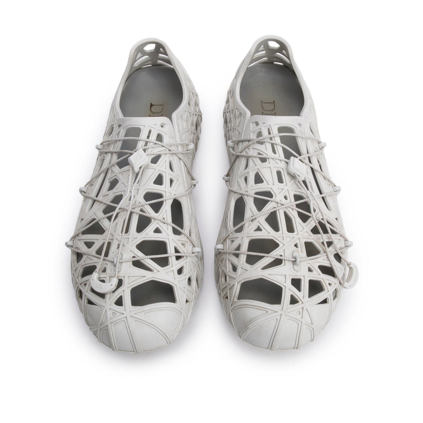 Christian Dior Grey Rubber Warp Sandal Sneakers, Men's Size 44
