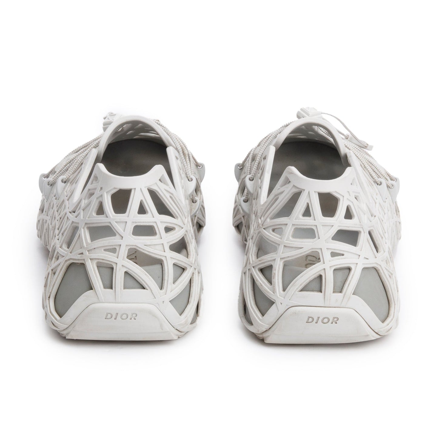 Christian Dior Grey Rubber Warp Sandal Sneakers, Men's Size 44