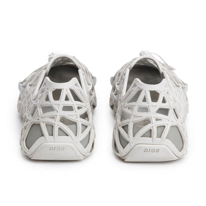 Christian Dior Grey Rubber Warp Sandal Sneakers, Men's Size 44