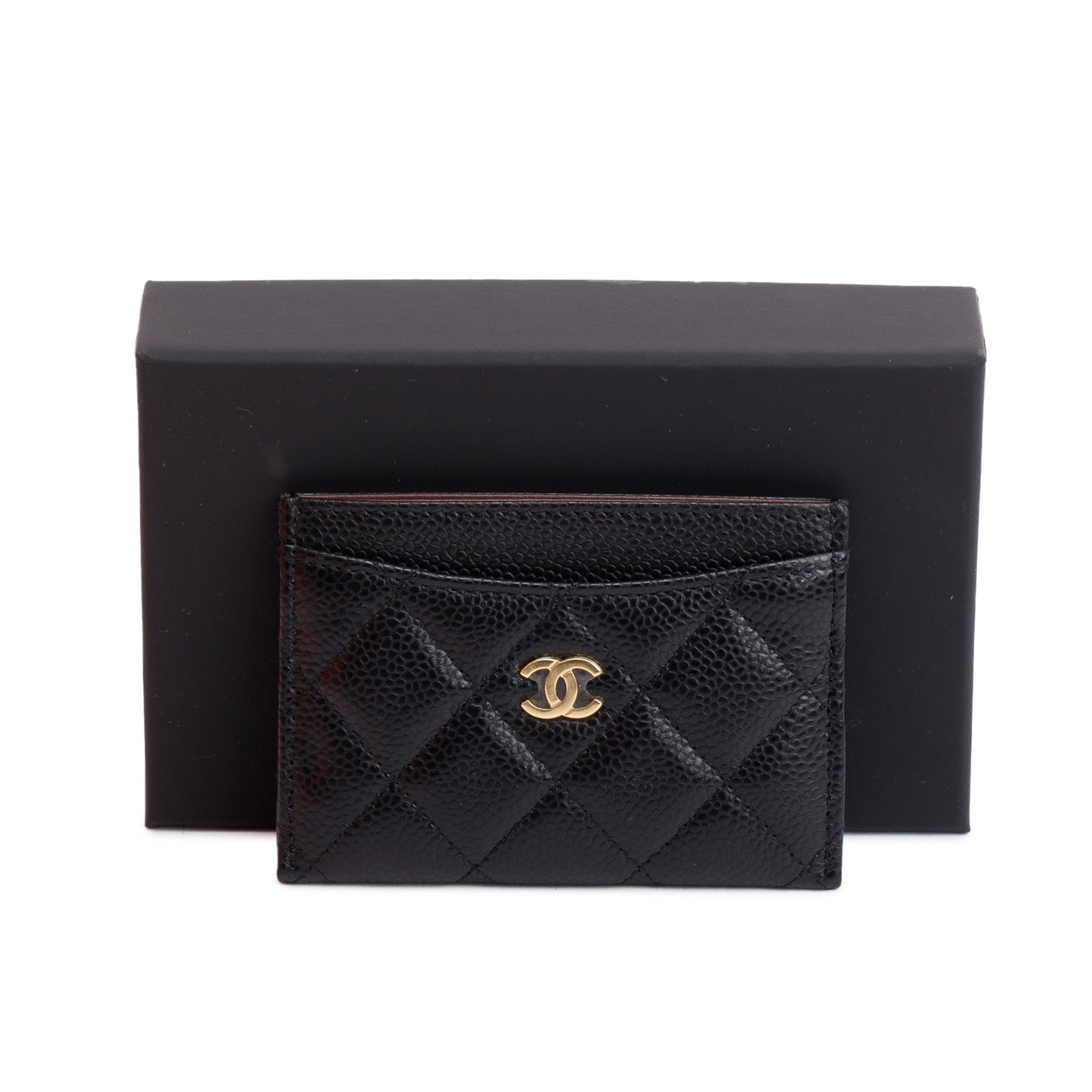Chanel 2024 Black Caviar Leather Classic Card Holder